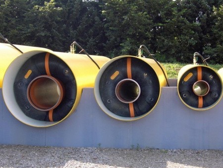 Пневматическое заглушающее перекрытие LAMPE тип 200-250, серия 2000 под обводную трубу 100 мм.